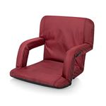 ONIVA - a Picnic Time brand Portable Ventura Reclining Stadium Seat for Bleachers, Burgundy