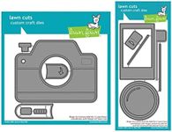 Lawn Fawn Magic Iris Camera Add-on Interactive Die and Pull Tab Add-on Die, Two Item Bundle (LF2344, LF2345)