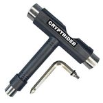 CRYPTRIDER All-in-One Skate Tool, Multi-Function Portable Skateboard T Tool.