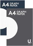 A4 Graph Paper Pad Maths 2mm Grid School Homework (1)