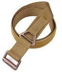 Seibertron Men's Utility TDU 1.75-Inch Nylon Tactical CQB/Rigger's Military Combat Duty Belt Metal Buckle Fit waistline 30"- 40" Coyote Tan