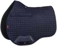 LeMieux General Purpose Suede Square Saddle Pad - English Saddle Pads for Horses - Equestrian Riding Equipment and Accessories (Navy - Large)