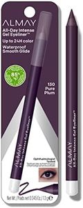 (130 Pure Plum) - Almay AllDay Intense Gel Eyeliner, Longlasting, Waterproof FadeProof Creamy HighPerforming EasytoSharpen Liner Pencil oz, 130 Pure Plum, 0.83ml