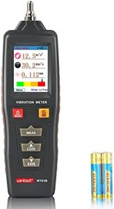 Wintact Handheld Digital Mechanical Vibration Meter, 0.01~199.9mm/s, Mechanical Vibration Analyzer Tester Gauge, Acceleration, Velocity, Displacement Measurement for HVAC, Motors, Engines, Generator