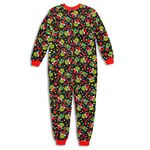 Dr. Seuss Mens Dr Seuss Grinch Merry Whatever Drop Seat Guys Onesie Union Suit (Medium)