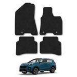 Kia Sportage (2016-2021) [Hook Fixing] Car Mats Accessories Tailored Fit Carpet Floor Mats Non Slip Black Trim Full Coverage Compatible Accessory Front Rear Set Anti Slip Granulated Backing Clips