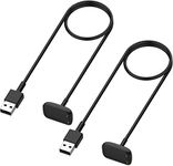 Charger for Fitbit Charge 6/Charge 5, Fitbit Luxe, Replacement USB Charging Cable Cord for Fitbit Charge 5/6, Fitbit Luxe Fitness Trackers [2-Pack, 1m/3.3ft] (2)