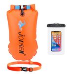 Swim Buoy Tow Float Dry Bag,Wild Swimming Float and Waterproof Phone Case,Inflatable Watertight Dry Bag,for Open Water Swimming Sports Kayakers Triathletes Snorkelers,Swim Bubble Highly Visible