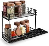 Oinvs 2 Tier Sliding Spice Rack,Rem