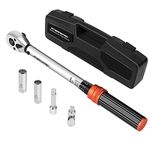 ATsafepro 3/8" Torque Wrench 10-60 Nm, Spark Plug Click Torque Wrench Set with Two-Way Adjustable 72-Tooth for Automotive and Motorcycle Maintenance