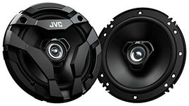 JVC CS-DF620 DRVN Series 6.5" 2-Way 300 Watt Car Speakers (Coaxial) - Set of 2 (Black) with Powerful Sound and Tough Looking Design