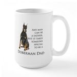 CafePress Doberman Dad Mugs 15 oz (444 ml) Ceramic Coffee Mug