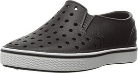 Native Kids Kids' Miles Slip-on, Jiffy Black/Shell White, 9 M US Toddler