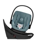 Cybex Aton G Swivel Infant Car Seat for Newborns 4–35 lbs, 180° Rotating Base for Easy Loading, SensorSafe, Anti-Rebound Base, Advanced Side-Impact Protection, Travel System Ready, Stormy Blue