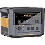 VTOMAN FlashSpeed 1500 Portable Power Station 1548Wh, Recharge 0-100% within 1H, LiFePO4 (LFP) Battery Powered Solar Generator with 110V/1500W AC Output/Input, 100W USB Port