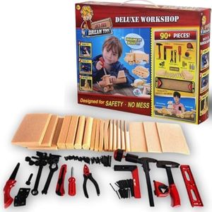 DIY Deluxe Wood Workshop Kit for Kids with Many Tools