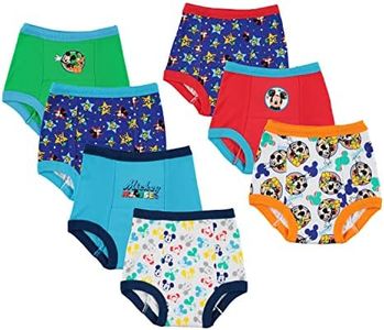 Disney Boys Mickey Mouse Potty Training Pants and Starter Kit with Stickers & Tracking Chart, 7-Pack Training Pant