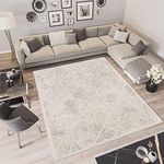 Leesentec Area Rugs Moroccan Geomet