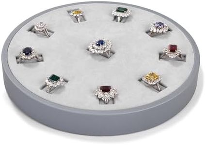 Oirlv 50PCS Slot Jewelry Organizer Tray Ring Tray Ring Display Tray(Grey)