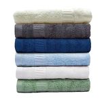 Mush Bamboo Hand Towels Set of 6 | 100% Bamboo Gym Towel for Men/Women Workout | Ultra Soft, Absorbent & Quick Dry Towel for Gym, Travel, Sports and Yoga | 40 X 60 cms | 600 GSM (Assorted Set of 6)