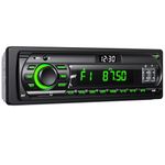 Car Radio Stereo Bluetooth Handsfree 9-24V,RDS/FM/AM 1DIN Car Radio 4 x 65W Car Stereo With 7 Colors Light/2 USB/AUX/SD/Remote Control(Multi-coloured)