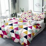 WELLFIT® Premium Soft Glace Cotton Single Size Duvet Cover II Razai Cover II Quilt Cover II Comforter Cover with Zipper 60x90 inch[W]