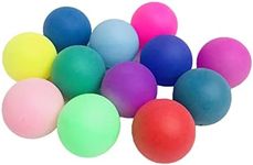 12 Pack Coloured Table Tennis Balls Ping Pong Balls 40mm Plastic Halloween Christmas Decorations for Cat Dog Craft Party School Family Games Beginner Adult