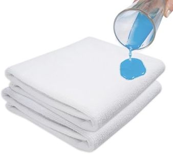 Set of 2 Waterproof Mattress Protector Sheets/Covers Fits 90x50 cm Co-Sleeping Crib