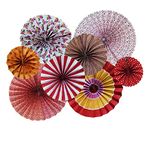 TOYXE (8 Pack) Designer Party Fan Party Decoration Materials Photo Backdrop Decor for Wedding Baby Shower Birthday