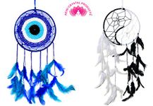 Reiki Crystal Products Wall Hanging Dream Catcher for Positive Energy and Protections - Pack of Combo 2 pc