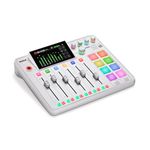 RØDE RØDECaster Pro II All-in-One Production Solution for Podcasting, Streaming, Music Production and Content Creation (White)