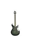 ivy IP-350 TBK PRS Solid-Body Electric Guitar, Trans Black