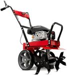 Earthquake Badger Front Tine Tiller, Powerful 160cc 4-Cycle Viper Engine, Two-Position Wheel Assembly, Adjustable Tilling Width Up to 21 Inches, Model: 41080, Red/Black