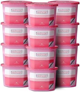 freshcant Compact Moisture Absorber By CILICAnT Refresh Every Place, Dehumidifier for Wardrobe/Closets, Storage Compartment, Kitchen, Cupboard, Almirah, Shoe Rack, Bathroom, (Rose pack of 12)