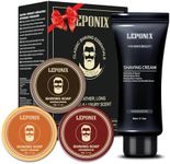 Shaving Soap - Includes 3 Shaving Soap for Men & Sandalwood Shaving Cream for Smooth Wet Shave - Shaving Soap Puck Kit Scented Sandalwood/Cedar/Sweet Orange - Gift Sets for Men Him Stocking Fillers