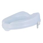 Entros 2-inches Without Lid Toilet Commode Seat Raiser Elevator Extension 7060C | Fits In Egg Shaped Commodes Only | Handicap, Knee Patients, Old Senior Citizen | Easy To Install