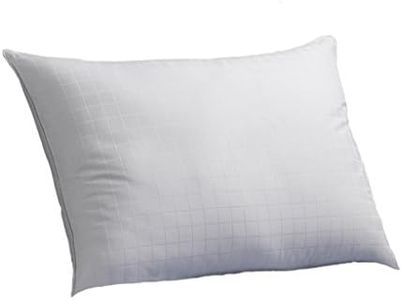 Exquisite Hotel Luxury Plush Down-Alternative Firm Hotel Pillow, King Size, Hypoallergenic Gel Pillow, Peachy FIRM Microfiber Gusseted shell - Best Pillow for Side Sleepers and Back Sleepers
