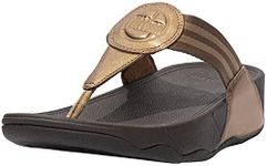 FitFlop DX4012-050 Walkstar Toe-Post Sandals Bronze US07