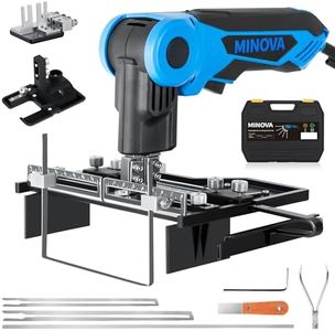 MINOVA 250W AC Rotatable Electric Hot Knife, 6 Blades Foam Cutter Cutting Tool Kit, Full-body Air Cooling System Foam Cutter for EPP, EPS, XPS, EVA, EPE, PU, KT Board, Sponge (Complete Series)