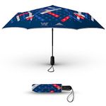 Weatherman Umbrella - Folds of Honor - Portable, Compact & Lightweight Travel Umbrella for Purse or Small Bag - Windproof Umbrella Resists Up to 72 KPH Winds - Patriotic Umbrella - Freedom