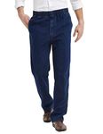 IDEALSANXUN Men’s Elastic Waist Denim/Twill Casual Pants