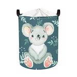 Clastyle Adorable Single Forest Animal Kids Laundry Hamper for Boys Girls Waterproof Foldable Clothes Toy Shelf Storage Basket for Baby Nursery Room (36 * 45 cm, Koala)