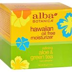 Alba Botanica Hawaiian Oil-Free Moisturizer, Refining Aloe & Green Tea, 3 Ounce