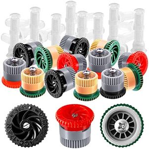 HolyMaji 24 Pieces Variable Arc Nozzle, Replacement Pop-up Sprinkler Heads Compatible with Hunter - High Efficiency Orbit Pop Up Sprinklers for Garden Lawn Irrigation (10AN,12AN,17AN), VAN001
