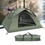 Instant Pop Up Tents for Camping, 2-3 Person Camping Tent Automatic 60s Setup Dome Tent, Double-Thick Waterproof Tent Family Tent for Hiking Backpacking Camping Tent