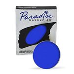 Mehron Makeup Paradise AQ Face and Body Paint Refill Size | Perfect Performance, Beauty, Cosplay, and Halloween | Water Activated Face Paint, Body Paint .25 oz (7 g) (Lagoon Blue)