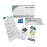 One Step Total Cholesterol Test Kit, Quick and Simple, 2 Tests