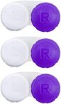 RHUI Case for Contact Lens, Travel Daily Use 3pack Purple