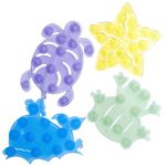 Babyway Little Wonders Small Safari Bath Splats (Multi-Coloured), 0.5 x 8 x 10 cm