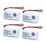 OXWINOU BT-1021 2.4V 300mAh Cordles Phone Battery Compatible with for Uniden uniden 6.0 BT-1016 BT-1008 BT-1025 BBTG0847001 BBTG0798001 Empire CPH-515B Phone Battery(4-Pack)